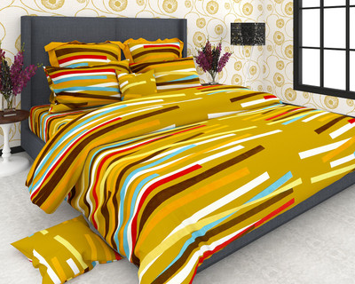 50% OFF on Divine Closet Cotton Geometric Double Bedsheet