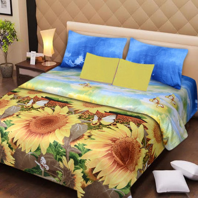 47% OFF on Paisa Worth Polycotton Floral Double Bedsheet 1 Bed sheet, 2 Pillow Covers, Multicolor 47% OFF on Paisa Worth Polycotton Floral Double Bedsheet 1 Bed sheet, 2 Pillow Covers, Multicolor