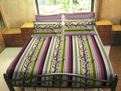 50% OFF on Hemlines Cotton Striped Double Bedsheet 50% OFF on Hemlines Cotton Striped Double Bedsheet