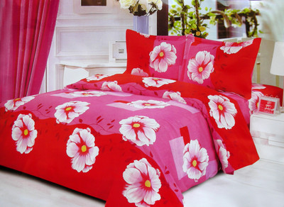55% OFF on Pripson Polycotton Floral Double Bedsheet