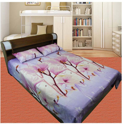20% OFF on Thefancymart Polycotton Printed Double Bedsheet 1 Double Bed Sheet With 2 Pillow Cover, Multicolour 20% OFF on Thefancymart Polycotton Printed Double Bedsheet 1 Double Bed Sheet With 2 Pillow Cover, Multicolour