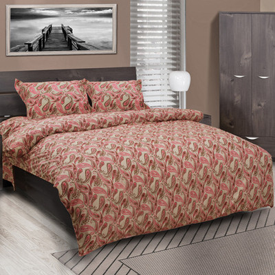 By Adab Cotton Paisley King Bedsheet