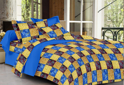 57% OFF on Vaani Cotton Printed King Bedsheet