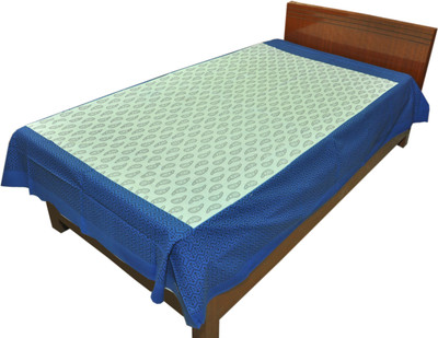 50% OFF on RajLaxmi Cotton Checkered Single Bedsheet 1 Bed Sheet, Blue