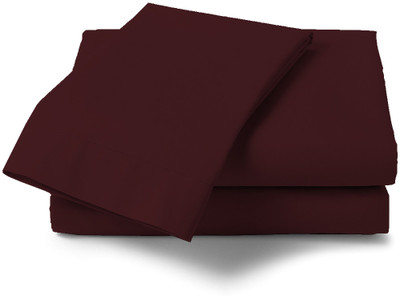25% OFF on Misr Cotton Solid Single Bedsheet