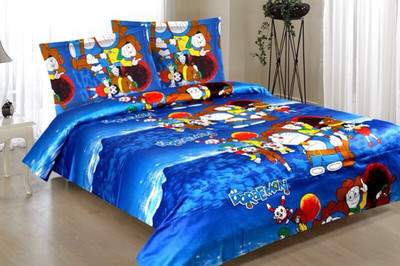 28% OFF on Snuggle Cotton Printed Double Bedsheet