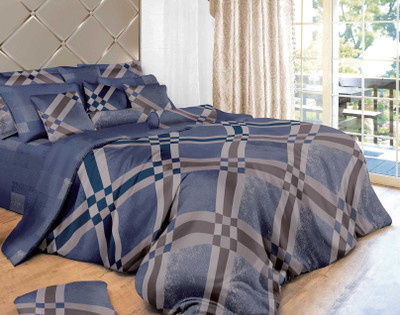 14% OFF on Zyne Polyester Abstract Double Bedsheet