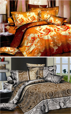 54% OFF on Fabhomes Polycotton Floral Double Bedsheet 54% OFF on Fabhomes Polycotton Floral Double Bedsheet