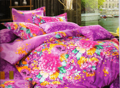 61% OFF on KKK Cotton Floral Double Bedsheet