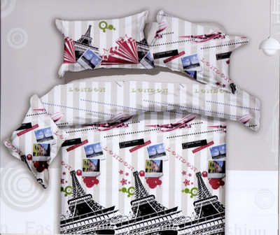 28% OFF on Ross Luxury Living Polyester Printed Double Bedsheet