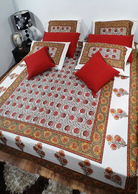 61% OFF on Heritagefabs Cotton Printed Double Bedsheet