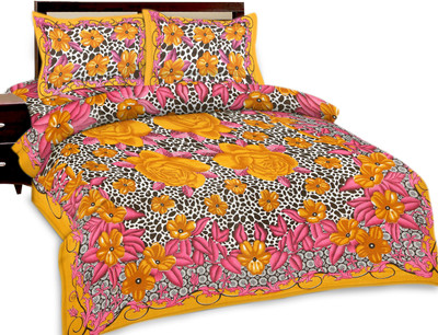 45% OFF on Fab Rajasthan Cotton Printed Double Bedsheet