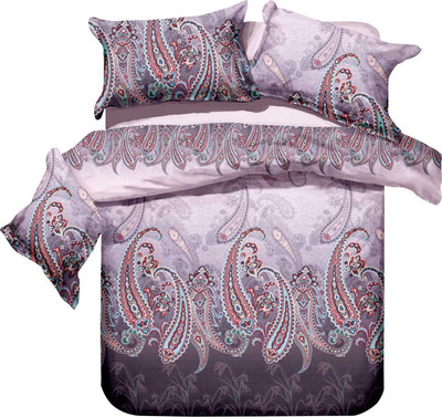 14% OFF on Zyne Polyester Abstract Double Bedsheet