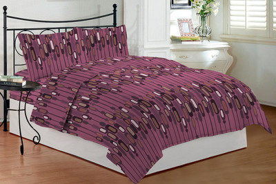 12% OFF on Bombay Dyeing Cotton Printed Double Bedsheet 2 Pillow Covers, 1 Bedsheet, Multicolor