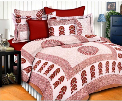 52% OFF on Bazaar Cotton Printed Double Bedsheet