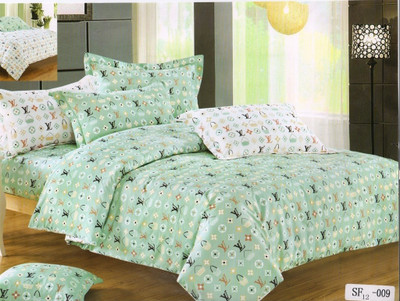 50% OFF on Solitaire Cotton Printed Double Bedsheet