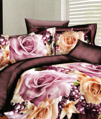 54% OFF on Breeza Polycotton 3D Printed Double Bedsheet