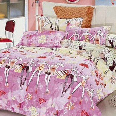 58% OFF on Vikon's Cotton Printed King Bedsheet