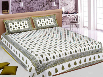 44% OFF on Jaipur Printex Cotton Printed Double Bedsheet