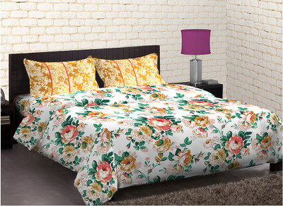 20% OFF on Stellar Home USA Polycotton Floral Double Bedsheet