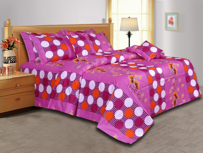 32% OFF on Salona Bichona Cotton Geometric Double Bedsheet 1 Bedsheet, 2 Pillow Covers, Pink 32% OFF on Salona Bichona Cotton Geometric Double Bedsheet 1 Bedsheet, 2 Pillow Covers, Pink