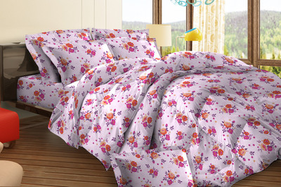 17% OFF on Bombay Dyeing Cotton Printed Double Bedsheet 2 Pillow Covers, 1 Bedsheet, Multicolor