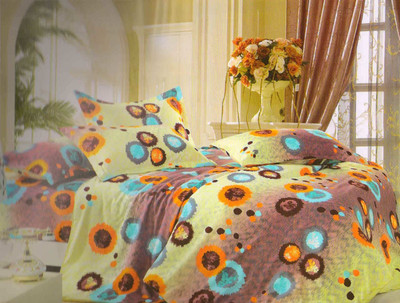53% OFF on Ellis Cotton Self Design Double Bedsheet