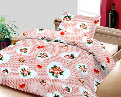 25% OFF on Caps Cotton Self Design Single Bedsheet