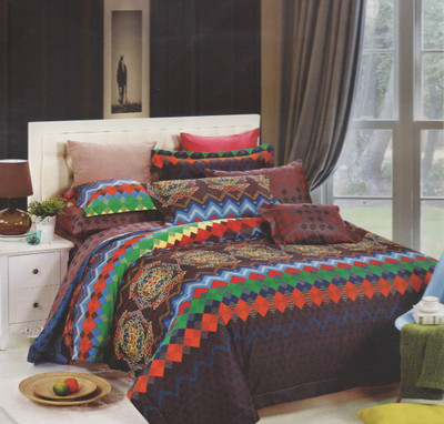 35% OFF on Aarco Cotton, Satin Self Design King Bedsheet