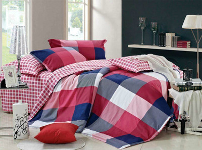 38% OFF on Gran Cotton Checkered King Bedsheet