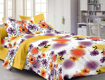 26% OFF on Cenizas Cotton Floral Double Bedsheet 1 Double Bedsheet, 2 Pillow Covers, Yellow 26% OFF on Cenizas Cotton Floral Double Bedsheet 1 Double Bedsheet, 2 Pillow Covers, Yellow