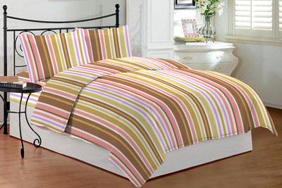 20% OFF on Bombay Dyeing Cotton Printed Double Bedsheet 2 Pillow Covers, 1 Bedsheet, Multicolor