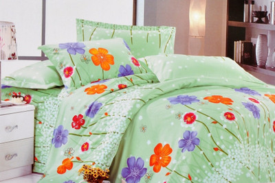 74% OFF on Valtellina Polyester Floral Double Bedsheet