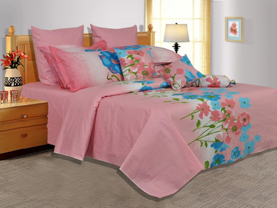 33% OFF on Salona Bichona Cotton Floral Double Bedsheet 1 Bedsheet, 2 Pillow Covers, Pink 33% OFF on Salona Bichona Cotton Floral Double Bedsheet 1 Bedsheet, 2 Pillow Covers, Pink