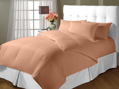 19% OFF on Blush Cotton Solid Double Bedsheet