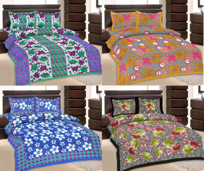 42% OFF on Rangasthali Cotton Printed Double Bedsheet