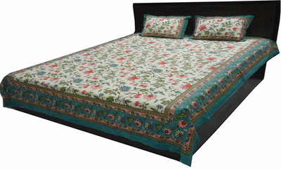 57% OFF on Buy Clues Cotton Paisley Double Bedsheet