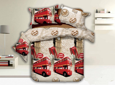 68% OFF on Fabloom Polycotton Graphic King Bedsheet