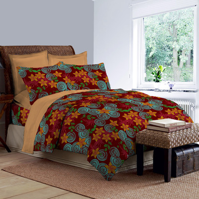 25% OFF on Bombay Dyeing Polycotton Printed Single Bedsheet((1 Pillow Cover, 1 Single Bedsheet, Multicolor))
