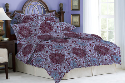 16% OFF on Bombay Dyeing Cotton Printed Double Bedsheet 2 Pillow Covers, 1 Bedsheet, Multicolor