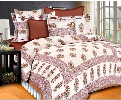 52% OFF on Bazaar Cotton Printed Double Bedsheet