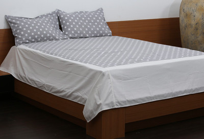 50% OFF on Flazee Cotton Printed King Bedsheet 1 BedSheet, 2Pillow Cover, Grey 50% OFF on Flazee Cotton Printed King Bedsheet 1 BedSheet, 2Pillow Cover, Grey