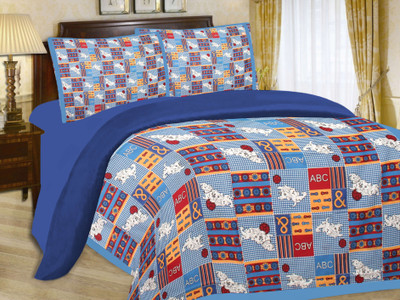 20% OFF on Floroscent Cotton Graphic Double Bedsheet