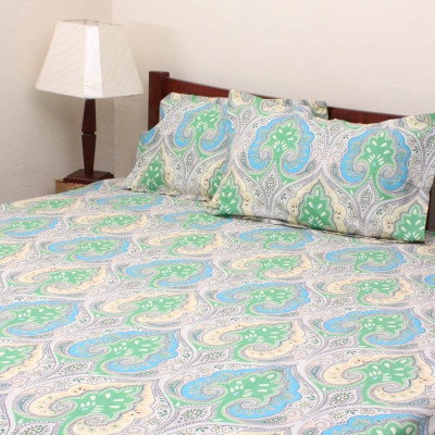 55% OFF on Home and Bazaar Cotton Floral Double Fitted Bedsheet 55% OFF on Home and Bazaar Cotton Floral Double Fitted Bedsheet