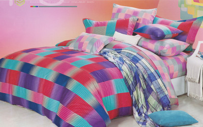 16% OFF on Spread Cotton Checkered King Bedsheet