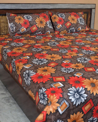44% OFF on Famacart Cotton Printed Double Bedsheet