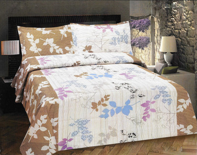 Kal Cotton Printed Double Bedsheet 1Bedsheet, 2Pillow cover, Multicolor Kal Cotton Printed Double Bedsheet 1Bedsheet, 2Pillow cover, Multicolor