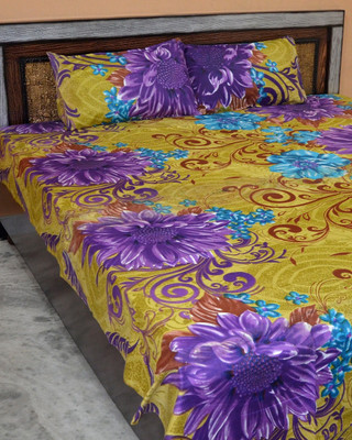 51% OFF on Famacart Cotton Printed Double Bedsheet