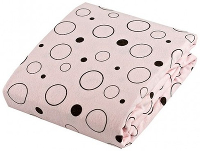 15% OFF on Kushies Cotton Geometric Double Bedsheet