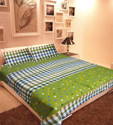 64% OFF on Homefab India Cotton Floral Double Bedsheet 1 Bedsheet, Multicolor